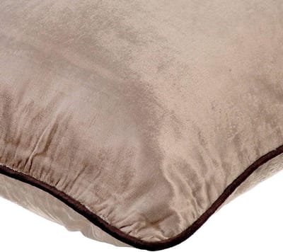 Decoratieve Kussensloop 45x45 cm - Zacht Fluweel - Effen Bruin - Sierkussen