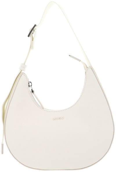 HUGO schoudertas Bel 2.0 Hobo Bag Open White crème