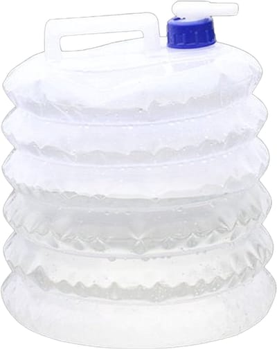 Nixnix® - Camping Jerrycan Wit 15L - Water zak - Opvouwbare Emmer