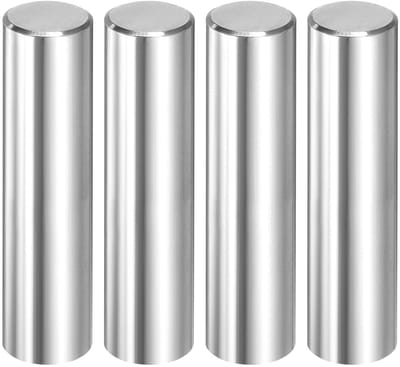 Cilinderstiften - Metalen pennen - Nauwkeurig positioneren - 316L roestvrij staal - 12 mm x 50 mm - Zilverkleurig