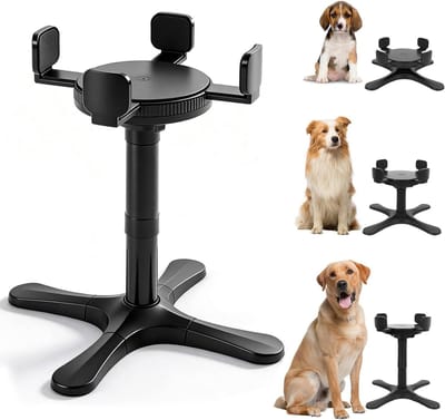 Honden voerbak - Verhoogde voerbak - Honden voeden - In hoogte verstelbaar - 20x30x10 mm - Zwart
