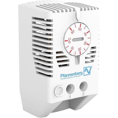 Pfannenberg Thermostaat voor schakelkast FLZ 520 THERMOSTAT 0..+60°C 240 V/AC 1x NC (l x b x h) 36 x 40 x 72 mm 1 stuk(s)