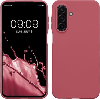 kwmobile telefoonhoesje geschikt voor Samsung Galaxy A17 4G / 5G - Hoesje voor smartphone - Back cover in donkerroze