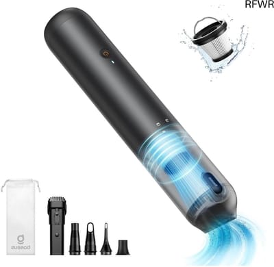 RFWR® Draadloze Handstofzuiger met 12000pa Zuigkracht en Oplaadbare Batterij - Ideaal voor Thuis, Auto en Huisdieren