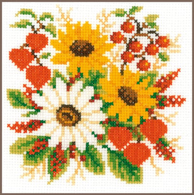 Vervaco - Telpakket kit - Bloemenpracht - PN-0011908 - Borduren - Borduurpakket - Borduurpakket volwassenen