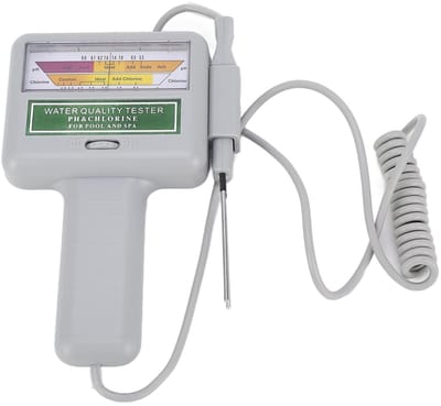 Allecto - Portable Water PH/Cl2 Chlorine Tester - Waterkwaliteitstestmeter - Duurzaam en gebruiksvriendelijk - Geschikt voor zwembad en spa - Voor ...