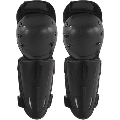 Support de Cuisse Stabilisation Genouillères EVA Genouillères de Protection avec Coque PE pour Ski Moto Noir black