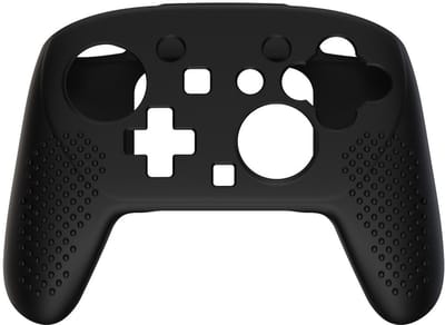 2 stuks Geschikt voor silicone Protective Case for Nintendo Switch 2 Pro Controller - Non-slip Grip Cover with Back Button Cover, Thumb Grips, 3D Studded Edition，zwart