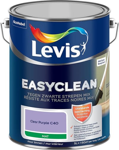 Levis - Easyclean Tegen Zwarte Strepen Mix - Clear Purple C40 - Mengverf - 5 L