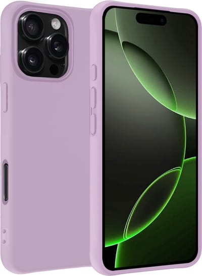 Hoesje Geschikt voor Apple iPhone 16 Pro - Sterk & Shockproof - Hoes Cover - Siliconen Case - Lila