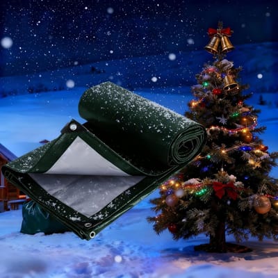Waterdicht Zeil - Afdekzeil Tarp - Bescherming Buiten - Scheurvast UV-bestendig - 100x120 cm - Groen