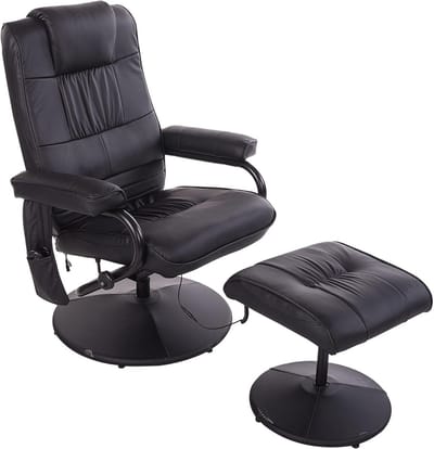 Massagestoel met Voetensteun en Draaifunctie - Ontspanning en Comfort