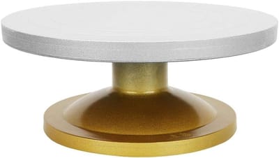 Sculptuurwiel met 3 Verschillende Maten - Stevige Metalen Draaitafel voor DIY Beeldhouwen en Keramiek Potten, 33x12cm