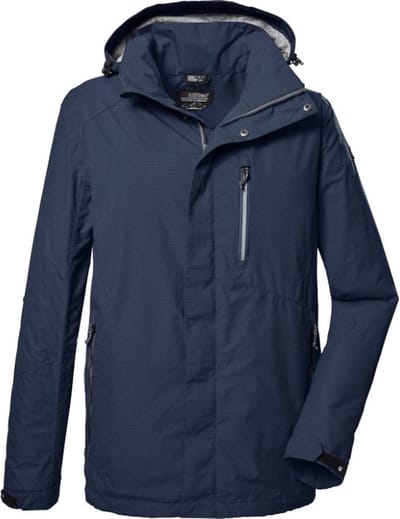 Killtec heren zomerjas - functionele jas - 41364 - blauw - Carleb - maat XXL