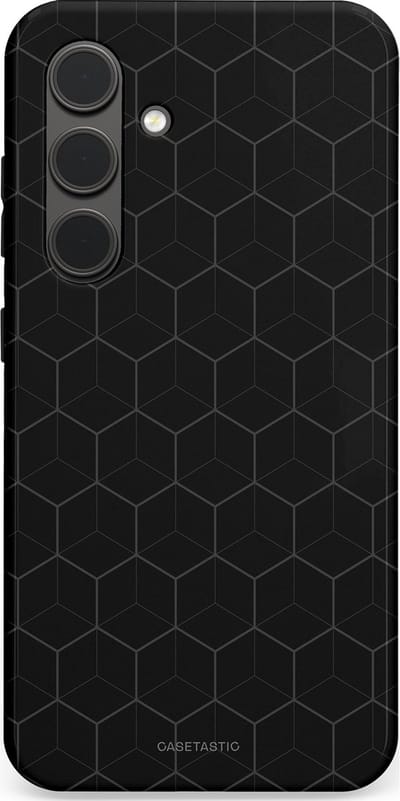 Casetastic Hoesje Geschikt voor Samsung S24 - Stijlvolle Beschermende Duo-layer Case - Hexago