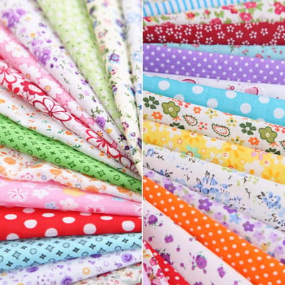 100 Pièces DIY Assortiment de Motifs Imprimé Floral Patchwork Tissu Coton Tissu Couture Quilting Tissu 100x100mm 100pcs & 100x100mm