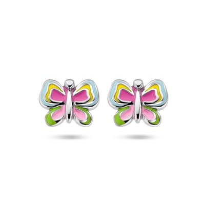 Zilveren oorknoppen vlinder - PSN1336088