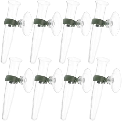 Dailygoods- Bloemenbuis 8 Stuks - Voedingsbuis - Wandmontage - Zuignap - Hydratatie - Transparant TPU - Verlengde versheid - Bloemenvaas