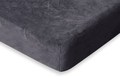 Eleganzzz Hoeslaken 200 gr/m2 Hoogwaardig Flanel Fleece 35cm Hoekhoogte - Dark Grey - 80/90x200 - Hoeslakens - Eenpersoons - Fluffy Hoeslaken