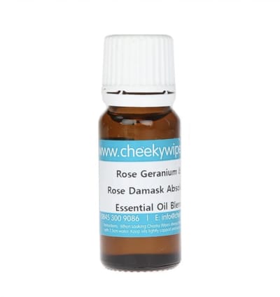 Cheeky Wipes - Rose Geranium - Rose Otto Etherische Oil - Premium Aromatherapie Olie Voor Wasbare Babydoekjes - Natuurlijke Babyverzorging - 10 ml