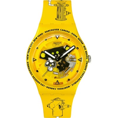 Swatch Originals Large (41mm) SO29J101 Swatch Proteam - Time with Andy Anderson Horloge