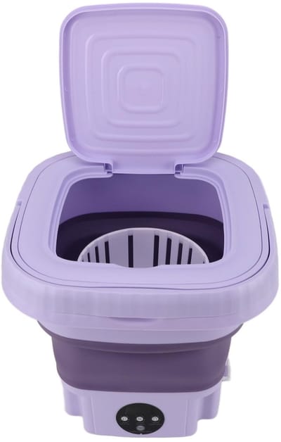 Dailygoods- Wasmachine Mini - Opvouwbare Wasmachine - 11L Capaciteit - Krachtige Vlekverwijdering - Automatische Reinigingsfunctie - EU-stekker - Miniwasmachine