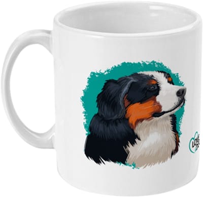 Mok Love Dogs Bernese Mountain Dog - Berner Sennenhond, 325ml