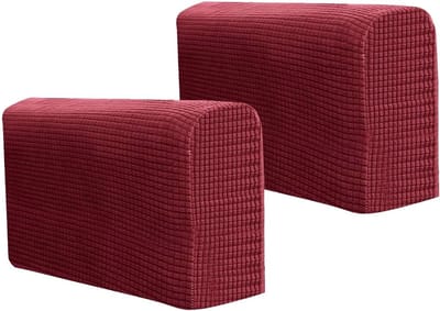 Verstelbare Stretch Armhoezen voor Sofa - Armsteun Beschermers van Zacht Polyester, Antislip Meubelbescherming voor Stoelen en Banken