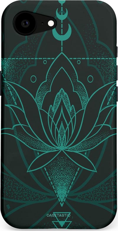 Casetastic Hoesje Geschikt voor Apple iPhone 16e Magsafe - Stijlvolle Beschermende Duo-layer Case - Lotus Zen