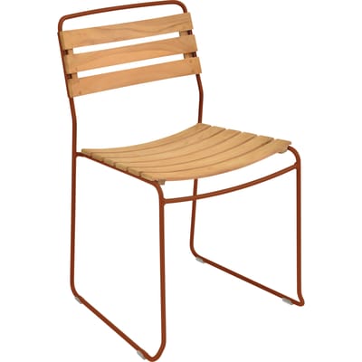 Fermob SURPRISING Stoel Teak - E2 gekonfijte sinaasappel