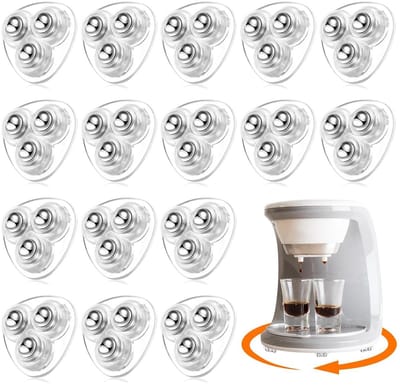 16 Stuks Zelfklevende Mini Zwenkwielen 360 Graden Draaibaar Stil voor Meubels