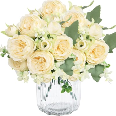 Kunstmatige Pioenrozen 32cm - Blauwe Zijden Bloemen voor Bruiloften, Thuisdecoratie en Kantoor Bloemstukken
