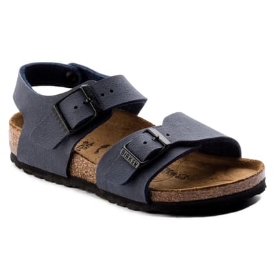 Kindersandalen van nubuckleer Birkenstock New York Birko-Flor