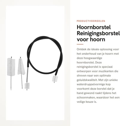 Dailygoods- Hoornborstel Waterdruppelvorm - Reinigingsborstel - Onderhoudsset - Rubber Buitenlichaam - Herbruikbaar - Goede Reiniging
