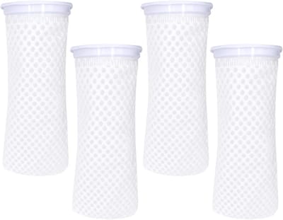 4 Stuks 4 Inch 150 Micron Filter Sokken voor Marine en Zoetwateraquarium, 3D Honingraat Ontwerp, Anti-Overschot Filter Sokken voor Optimaal Waterbeheer
