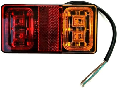 Led Achterlicht - Trailer Verlichting - Veilig Transport - E9 EU Goedgekeurd - 149mm Breed - Rood Geel Zwart