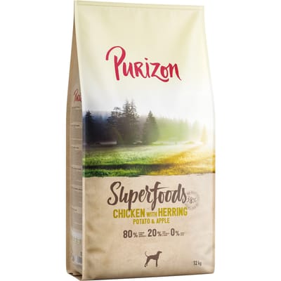 Purizon Superfoods kip met haring, aardappelen en appels - Dubbelpak: 2 x 12 kg