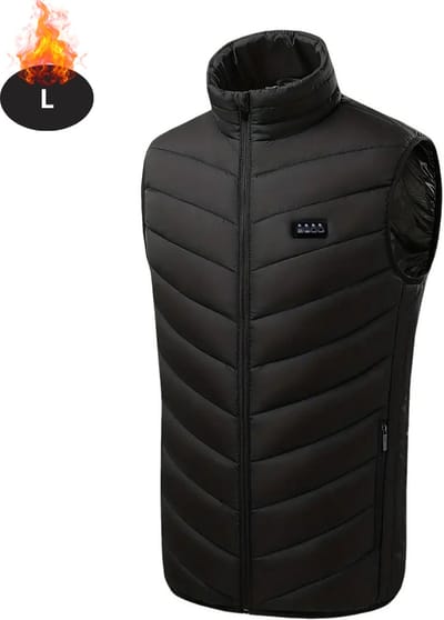 Livano Verwarmde Bodywarmer - Elektrische Bodywarmer - Heated Vest - Jas - Kleding - Oplaadbaar - Unisex - L