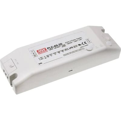 MW Mean Well MEAN WELL PLC-60-27 LED-driver, LED-transformator Constante spanning, Constante stroomsterkte 62 W 2.3 A 27 V/DC Niet dimbaar,
