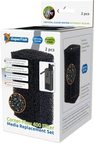 SuperFish Corner Filter 400 Media Vervang Set