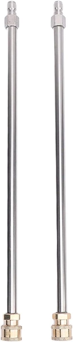 Hogedrukreiniger Verlengstuk - Lans Verlengbuis - Buitenkant Reinigen - Roestvrijstalen Constructie - 16 inch - Zilver