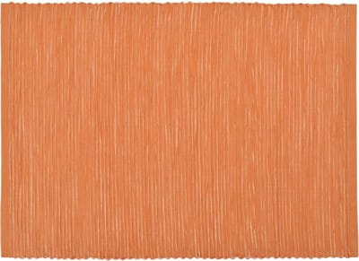 Placemat TWEE stuks - Breeze perzik oranje - 35 x 50 cm - twee placemats katoen
