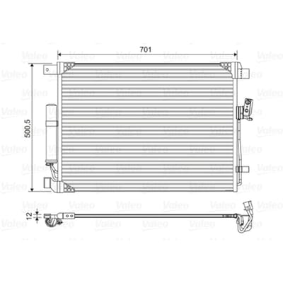 Condensator, airconditioning VALEO 822605