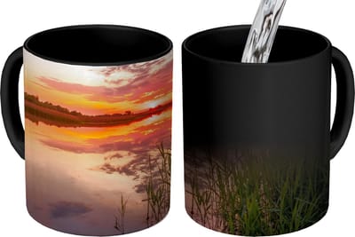 Magische Mok - Foto op Warmte Mokken - Koffiemok - Water - Lucht - Natuur - Magic Mok - Beker - 350 ML - Theemok