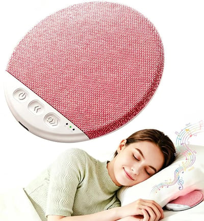 Kussenspeaker - Onder kussen speaker - Rustig slapen - Ultradun ontwerp - 11 cm dik - Roze