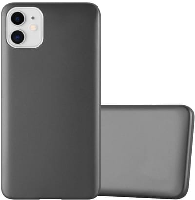 Cadorabo Hoesje geschikt voor Apple iPhone 11 in METALLIC GRIJS - Beschermhoes gemaakt van flexibel TPU silicone Case Cover