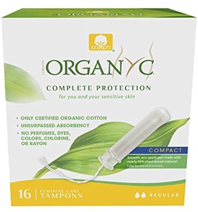 Tampons met applicator van biologisch katoen - compact en duurzaam