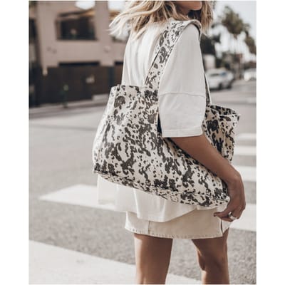 Mikuta The Dalmatian Small Canvas Bag Size: OS | Shoulder Bags Outlet | Dames | Zwart