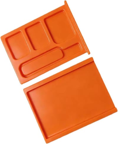 Geheugenkaarthoesjes - Kaart Opslag - Digitale Veiligheid - Stof- en Schokbestendig - 4x3cm - Oranje