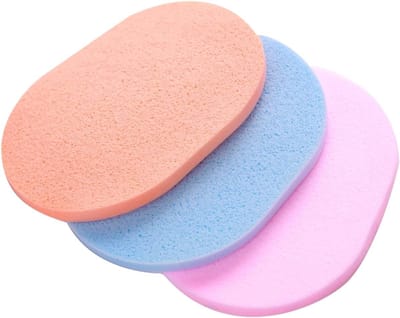 50 Stuks Zachte Make-up Reinigingsponsen voor Gezichtsreiniging, Poederborstels en Nat Wipes in Verschillende Kleuren